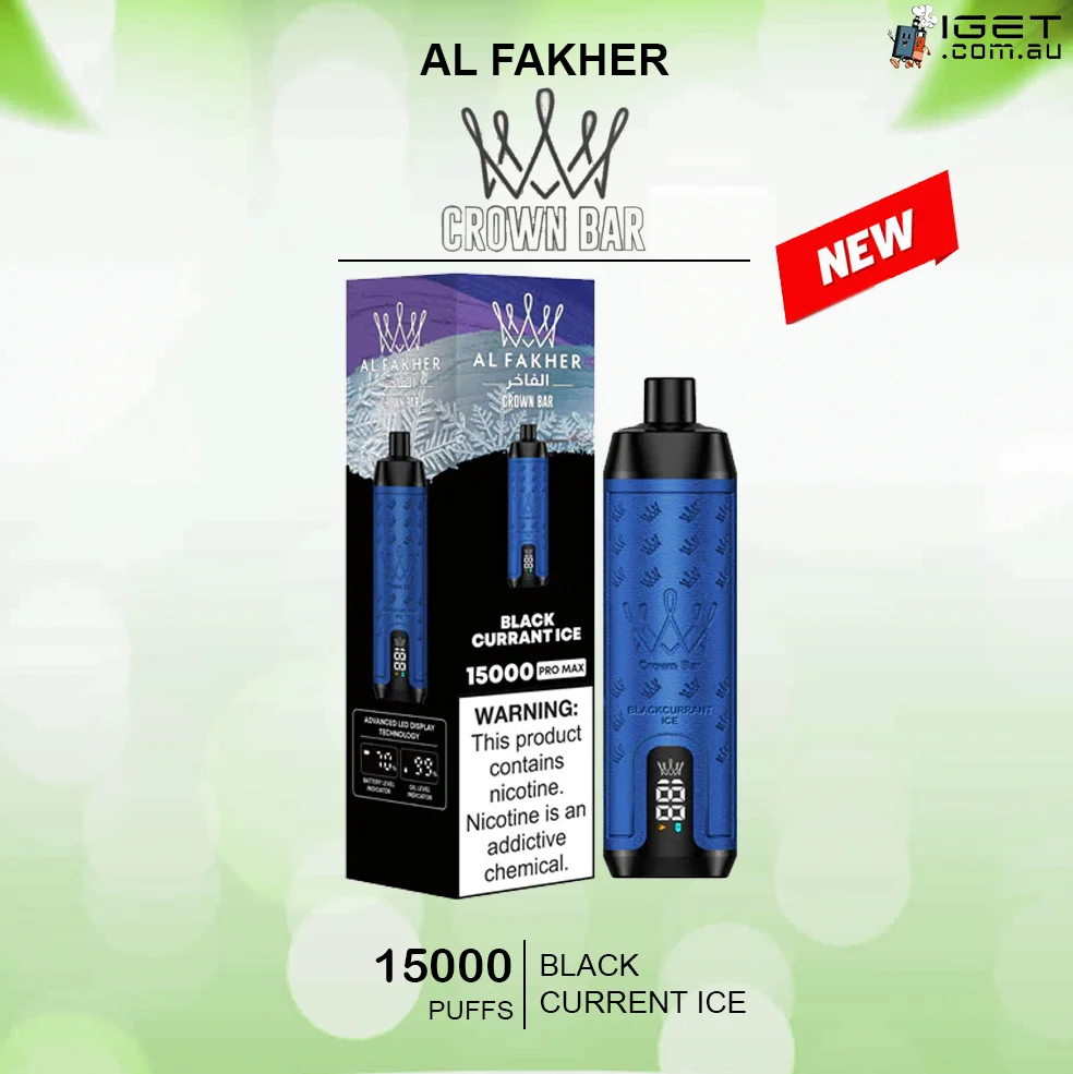 alfakher crown bar black current ice 160000 puffs.webp alfakher crown bar black current ice 160000 puffs.webp