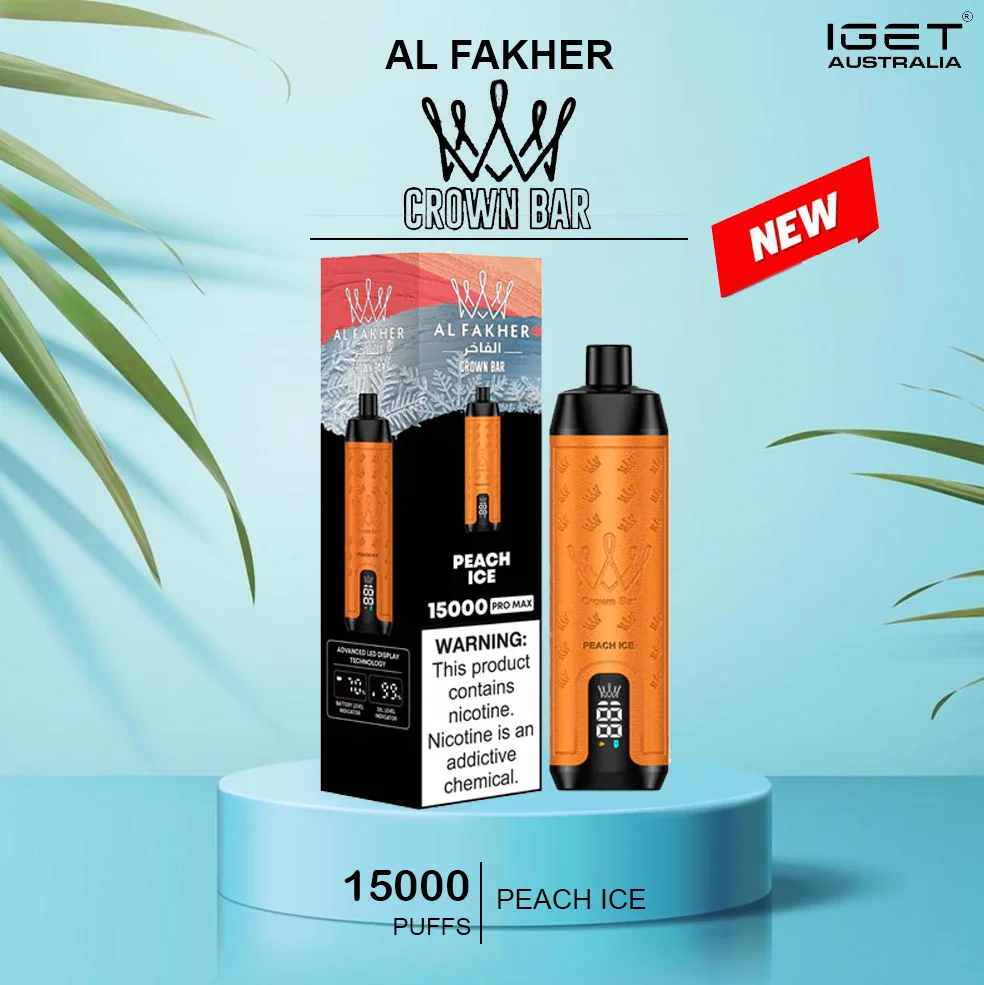 alfakher crown bar peach ice 160000 puffs 1.webp alfakher crown bar peach ice 160000 puffs 1.webp