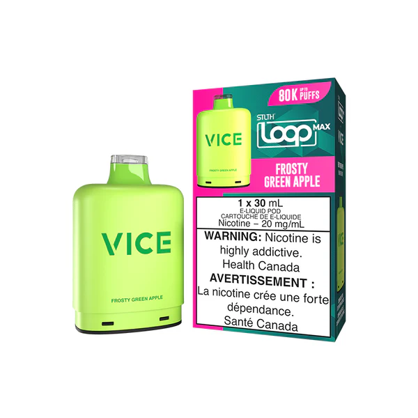 stlth loop max x vice pod pack frosty green apple 8bcf25aa 9b15 41f9 ab80 bd5d45c69556 1.webp
